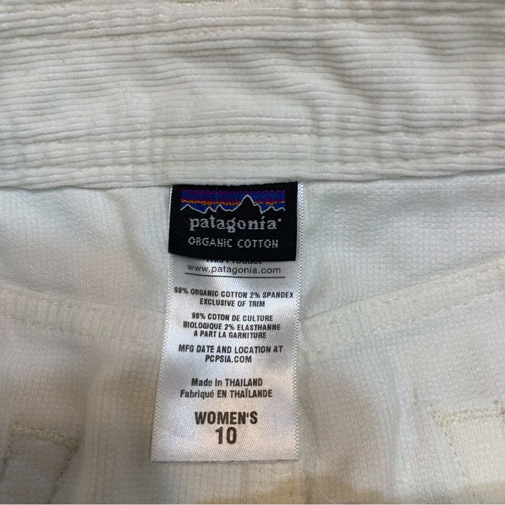 Patagonia Corduroy White Very Stained Skirt Womens 10 - Picture 5 of 10